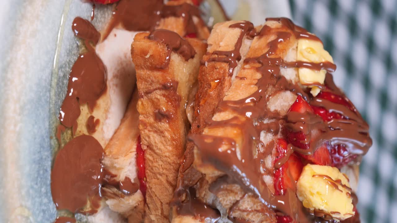 Chocolate-Covered Strawberry French Toast