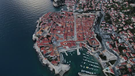 birds eye perspective in dubrovnik croatia