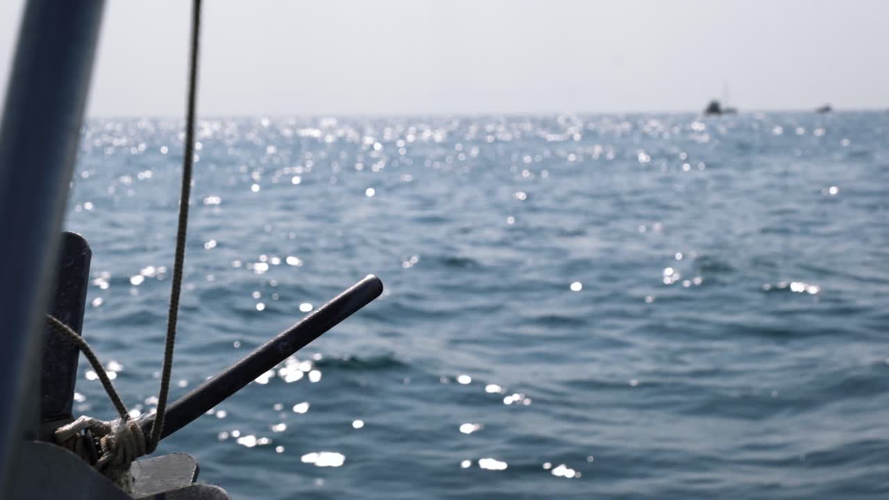 Ocean View from a Boat Deck