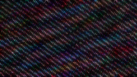 líneas brillantes 3d establecen el movimiento de la onda, color completo, sobre fondo negro