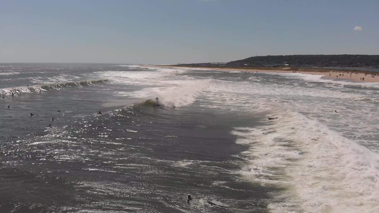 Surfers And Waves New Jersey , editorial