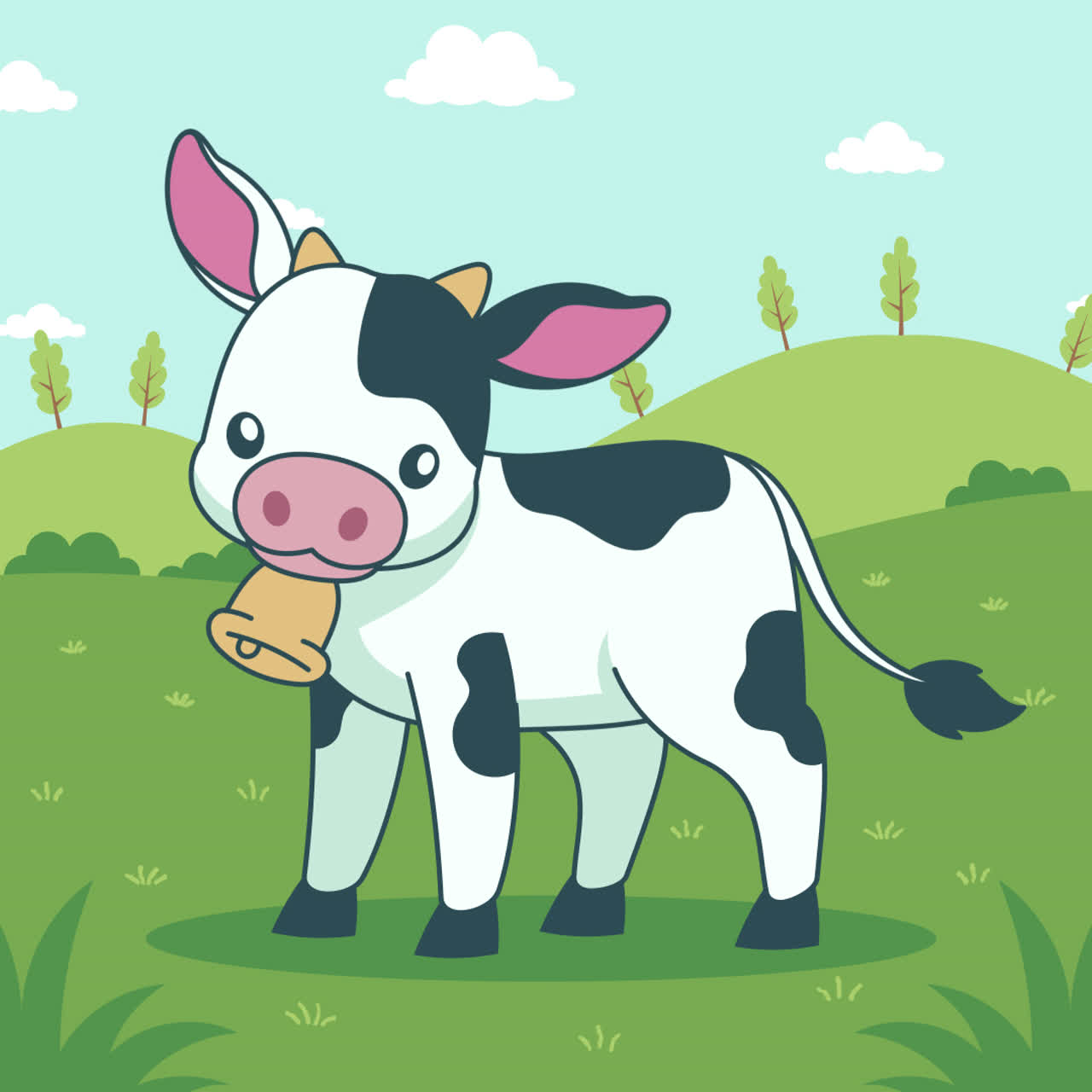 에 있는 귀여운 만화 소