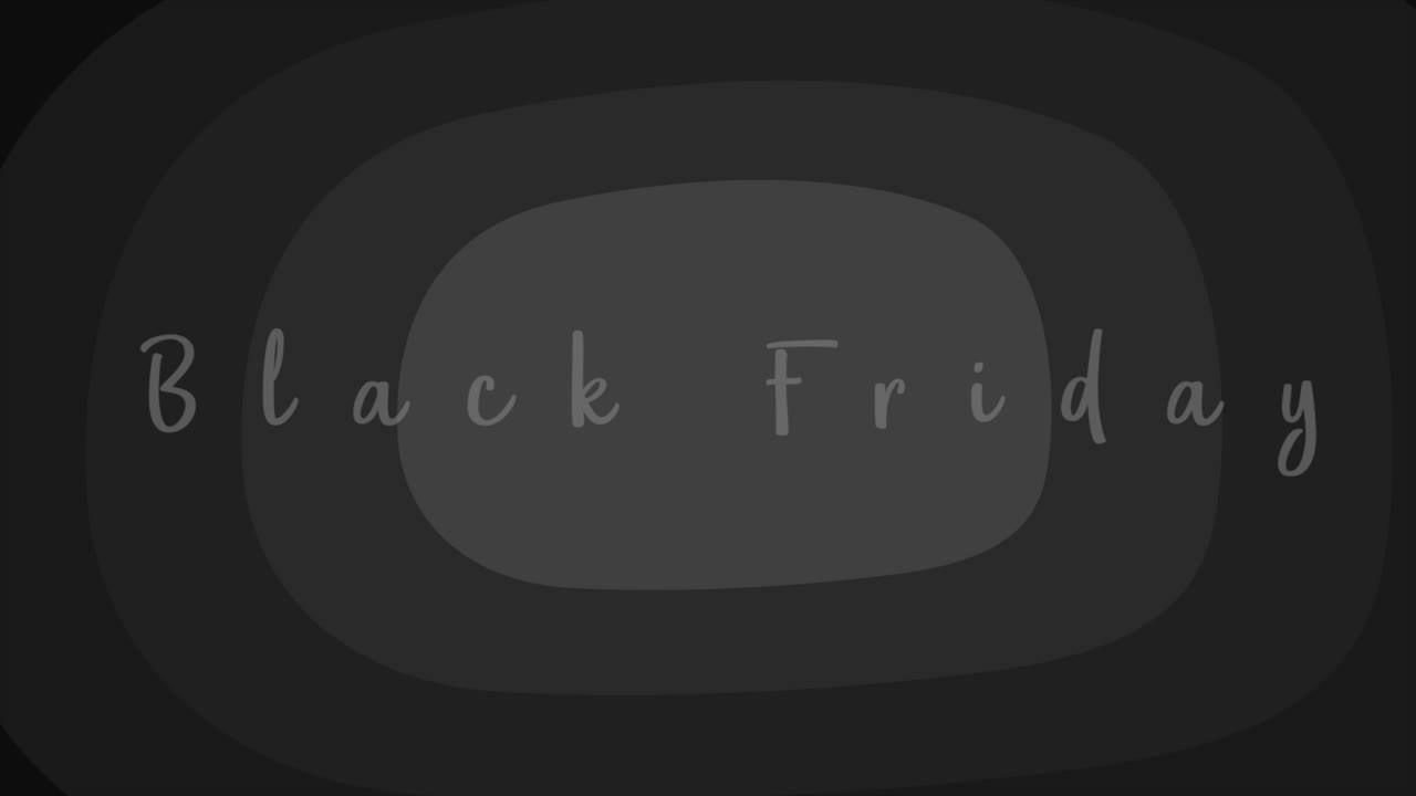 Black Friday-tekst på sort moderne gradient