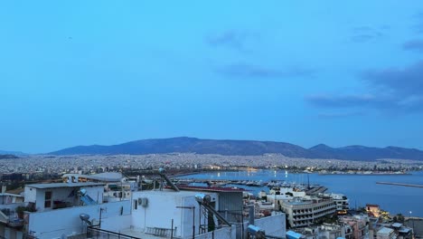 athens cityscape at sunset