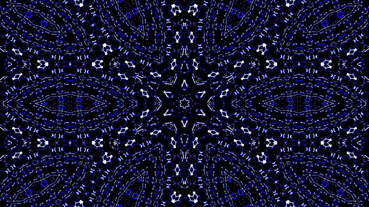 Beautiful abstract kaleidoscope that shines, a radiant light that regulates the subtle movements