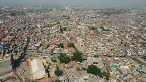 aerial view of multan city in punjab, pakistan