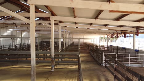 empty cattle sale yard outback australia