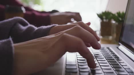 close up view of colleagues working in creative office