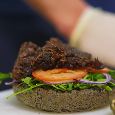 cooking fast food in restaurant
