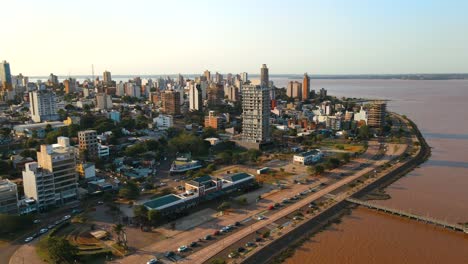 beautiful panoramic view showcasing the enchanting cityscape of posadas, argentina