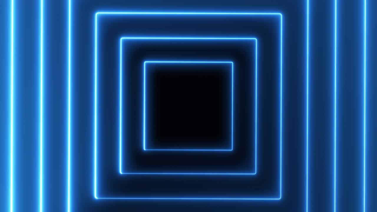 fondo abstracto de líneas de neón azul brillante. sin costuras