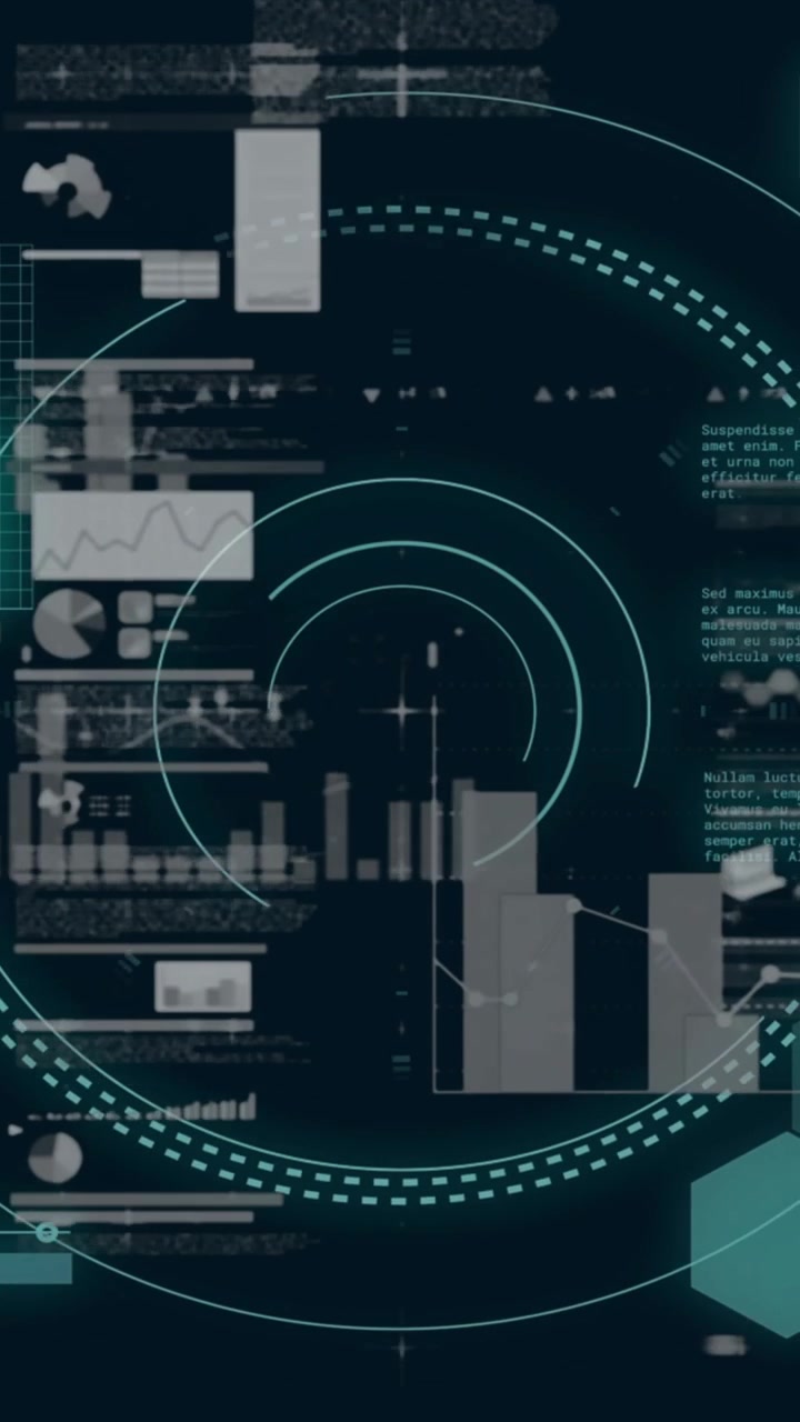 Animation of data processing over world map