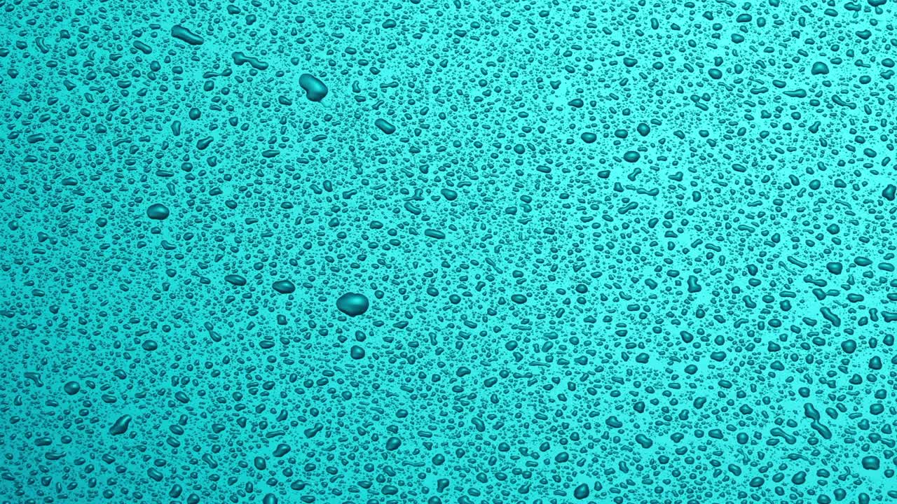 abstract blue color background with water drops zoom in