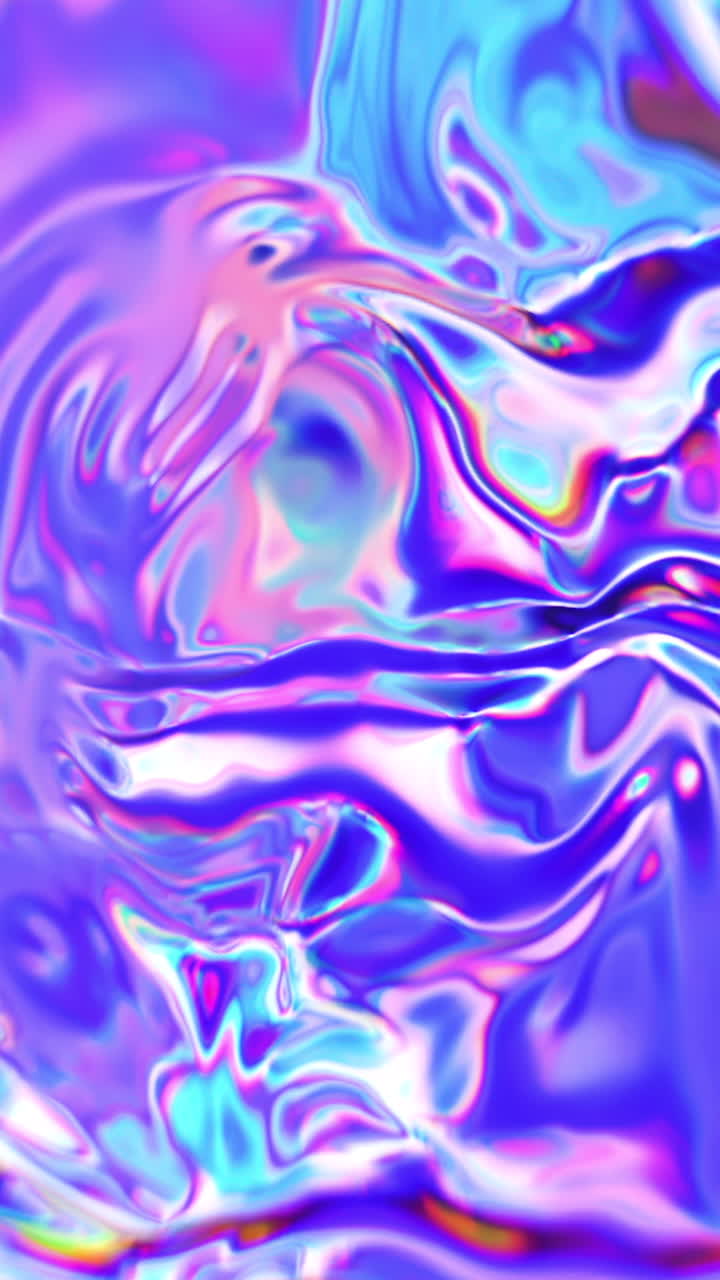 추상적인 iridescent 액체 예술