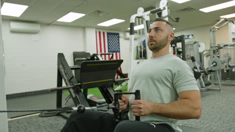 sports people workout in gym