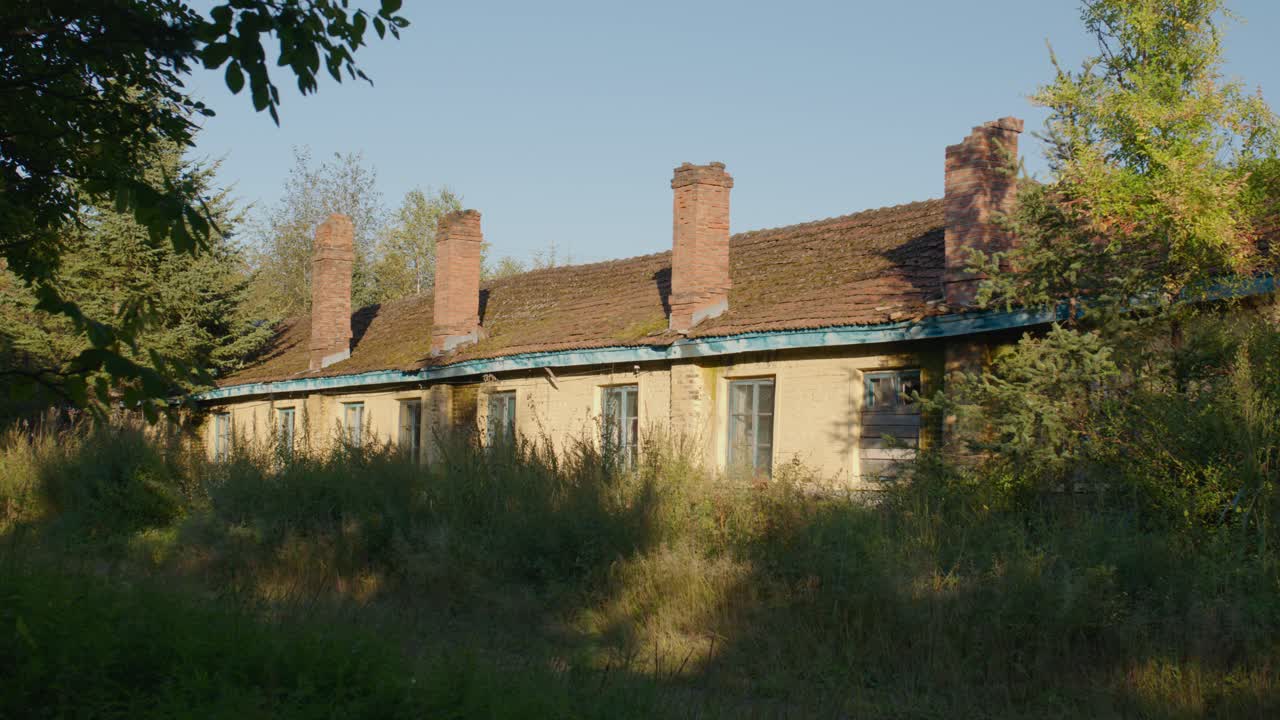 중국 북서부의 아름다운 중국 마을 집