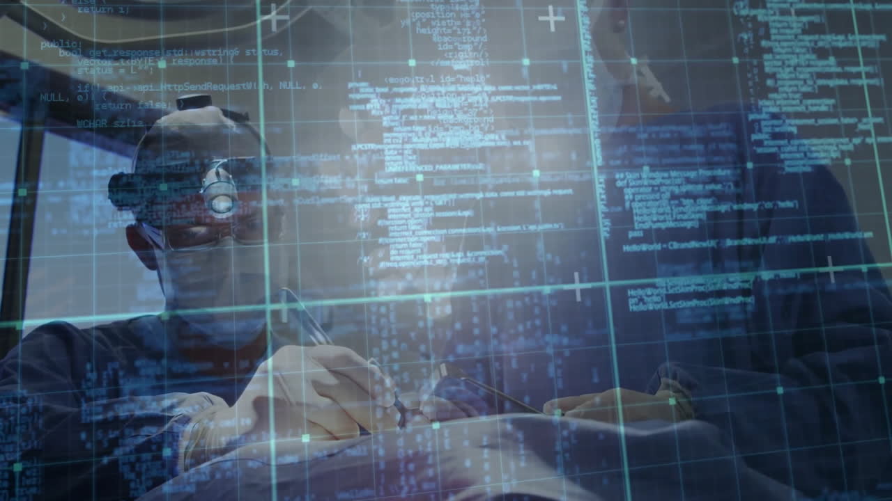 Animation of data processing over diverse surgeons in hospital