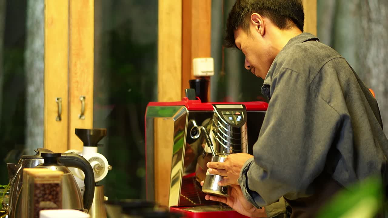 Man Making Coffee