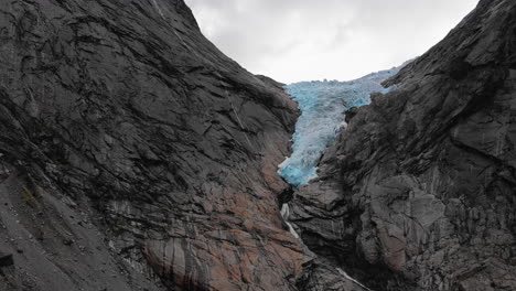 a massive glacier in norway