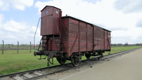 a train car at the birkenau concentration camp
