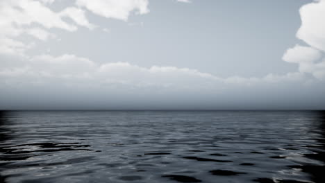 morning fog over the sea