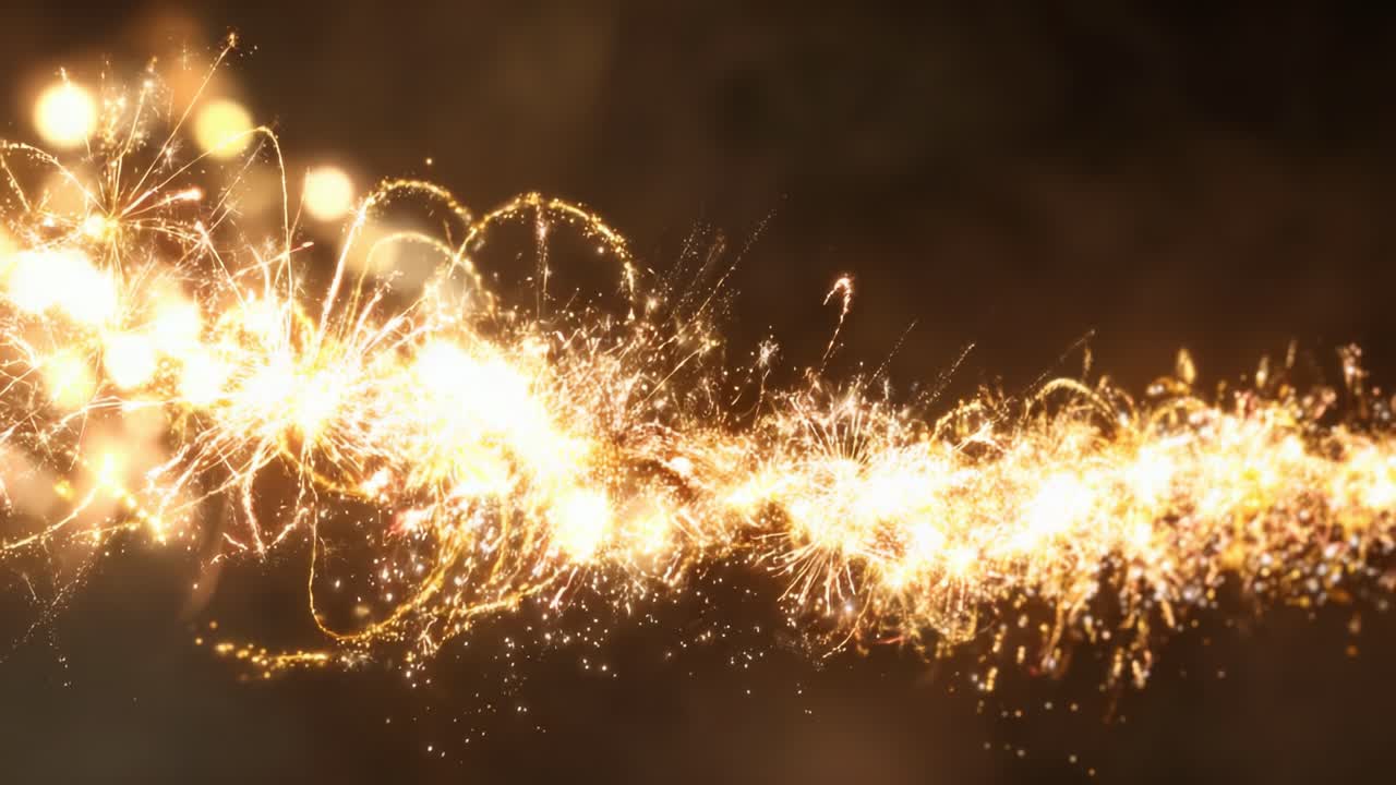 A mesmerizing display of sparkling light trails, capturing the luminous elegance of twinkling stars dancing through the darkness, evoking feelings of magic and wonder in breathtaking beauty