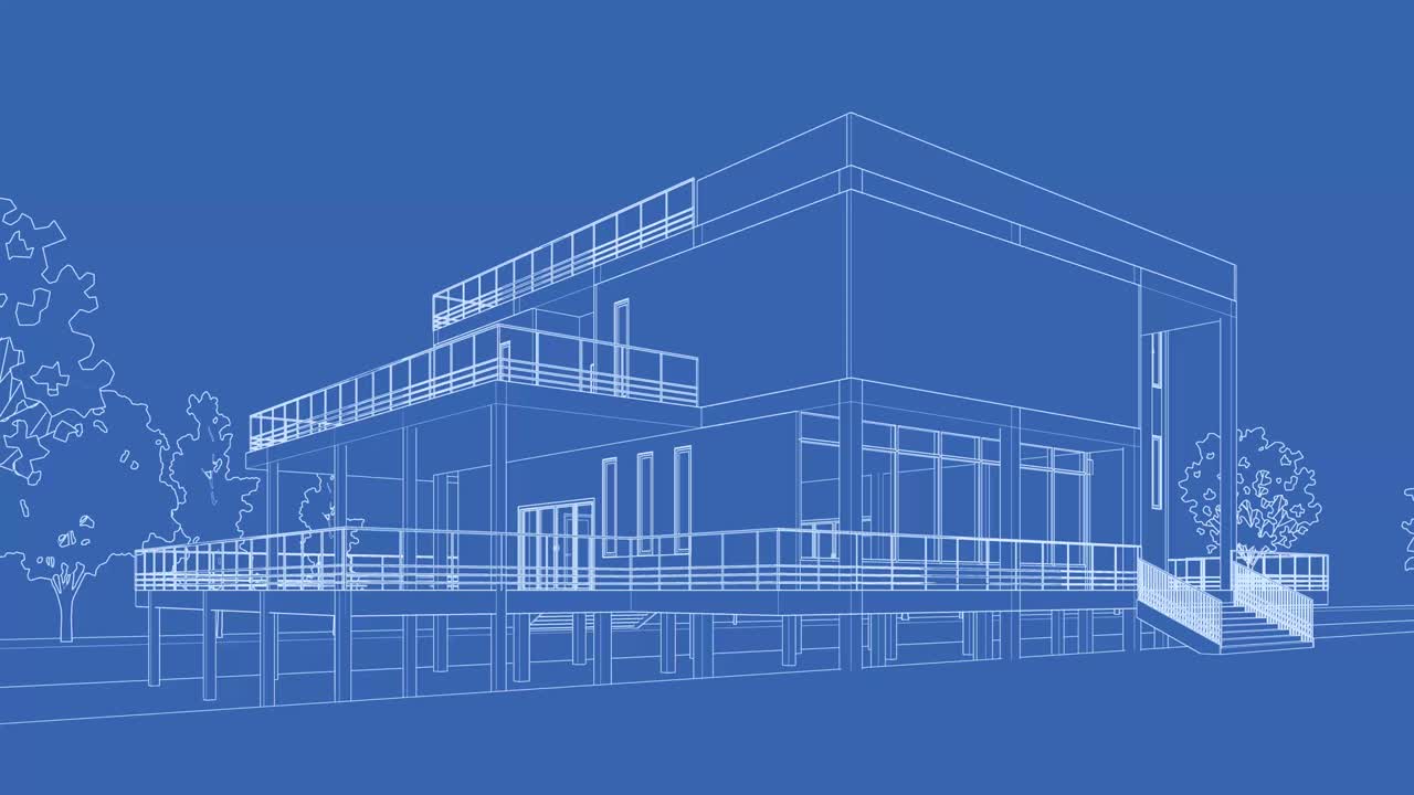 ループ再生される建物の描画