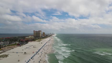 spring break concept - popular florida vacation spot on pensacola beach