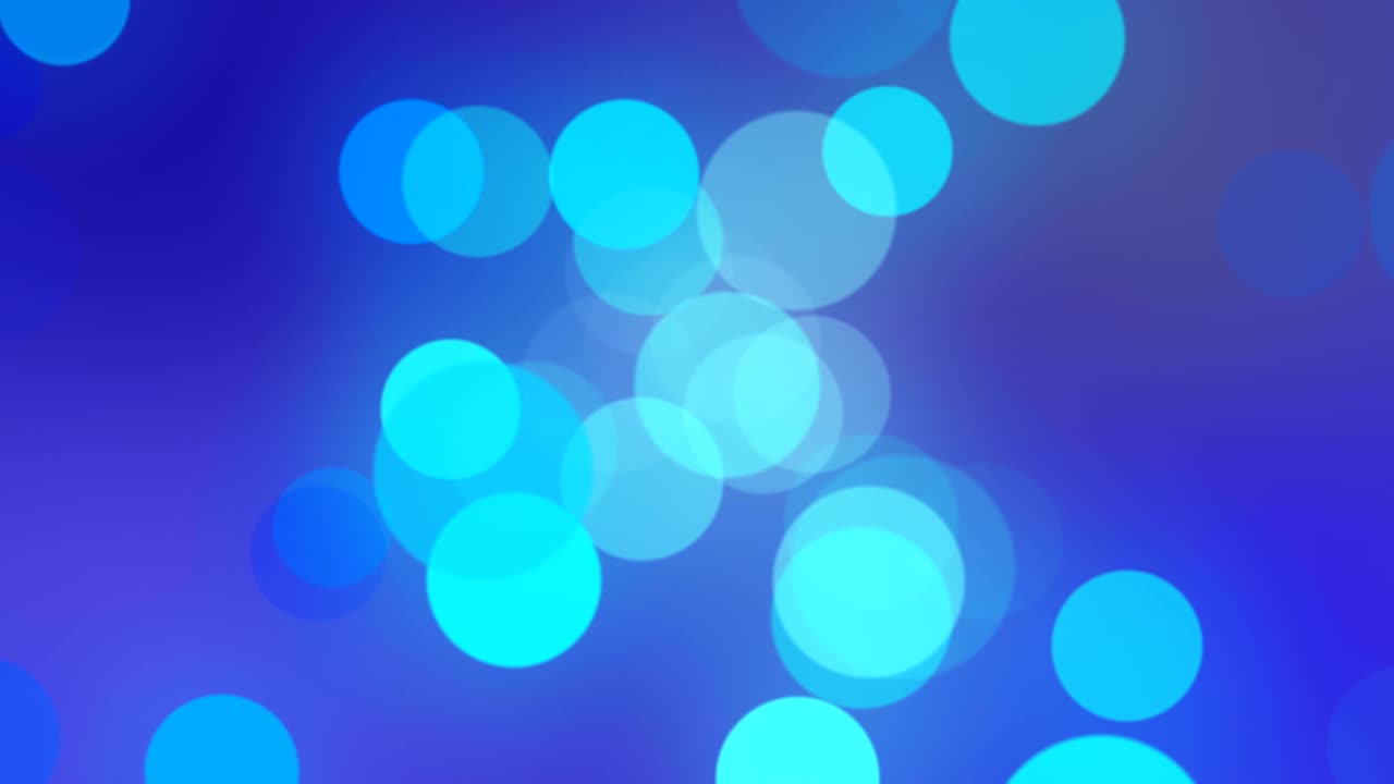 4k 보케 블루 렌즈 모션 배경