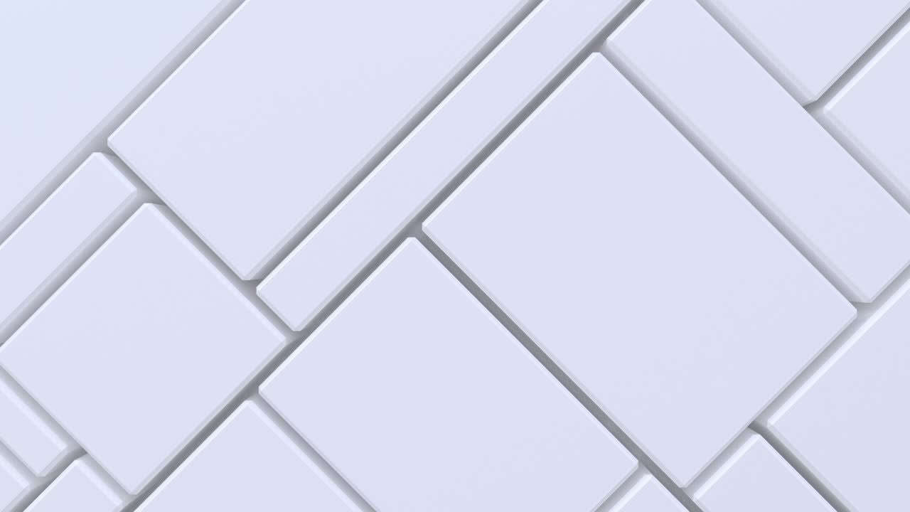 fondo abstracto con superficie cúbica blanca en movimiento.