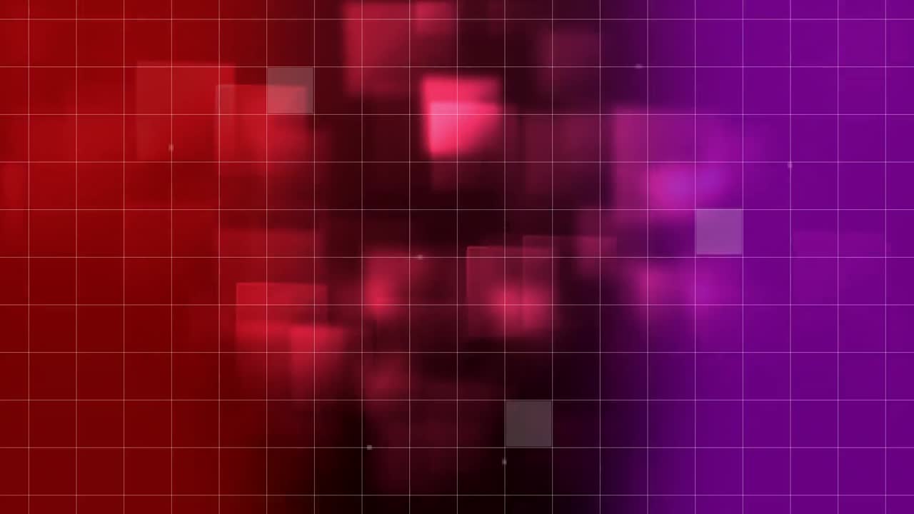 Animation of grid pattern against 3d decor