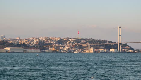 istanbul cityscape view from the bosphorus