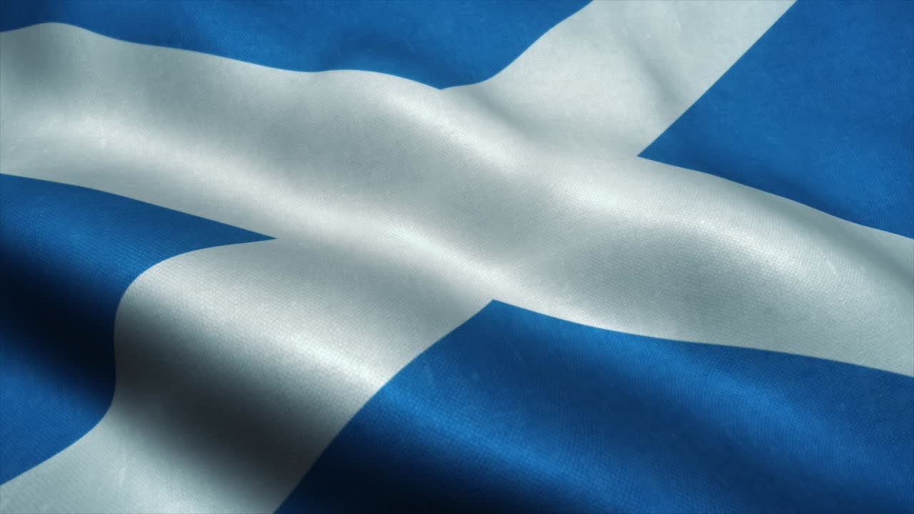 바람에 흔들리는 스코틀랜드 발: 스코틀랜드의 국기, 스코틀랜드의 표지, 시엄리스 루프 애니메이션