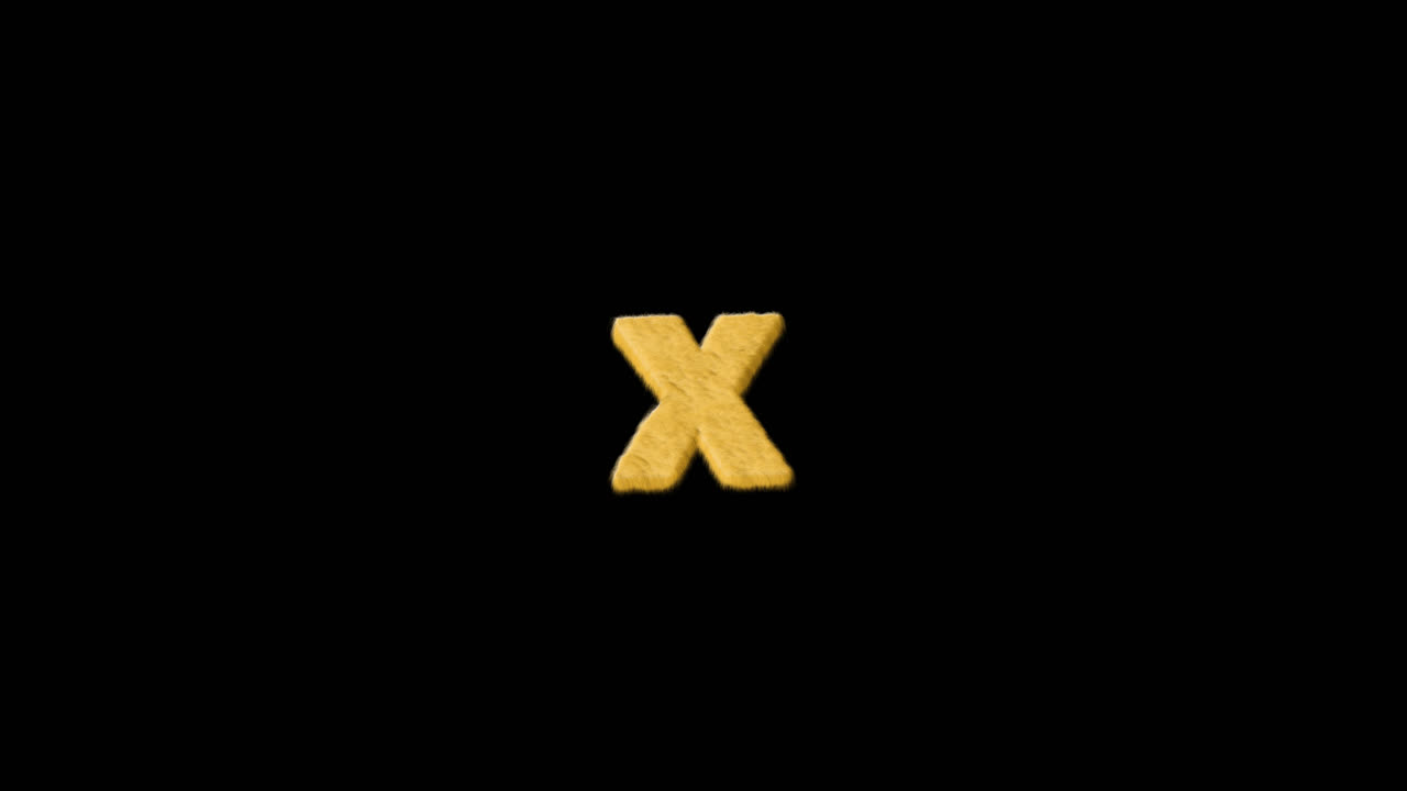 Letter X On Alpha