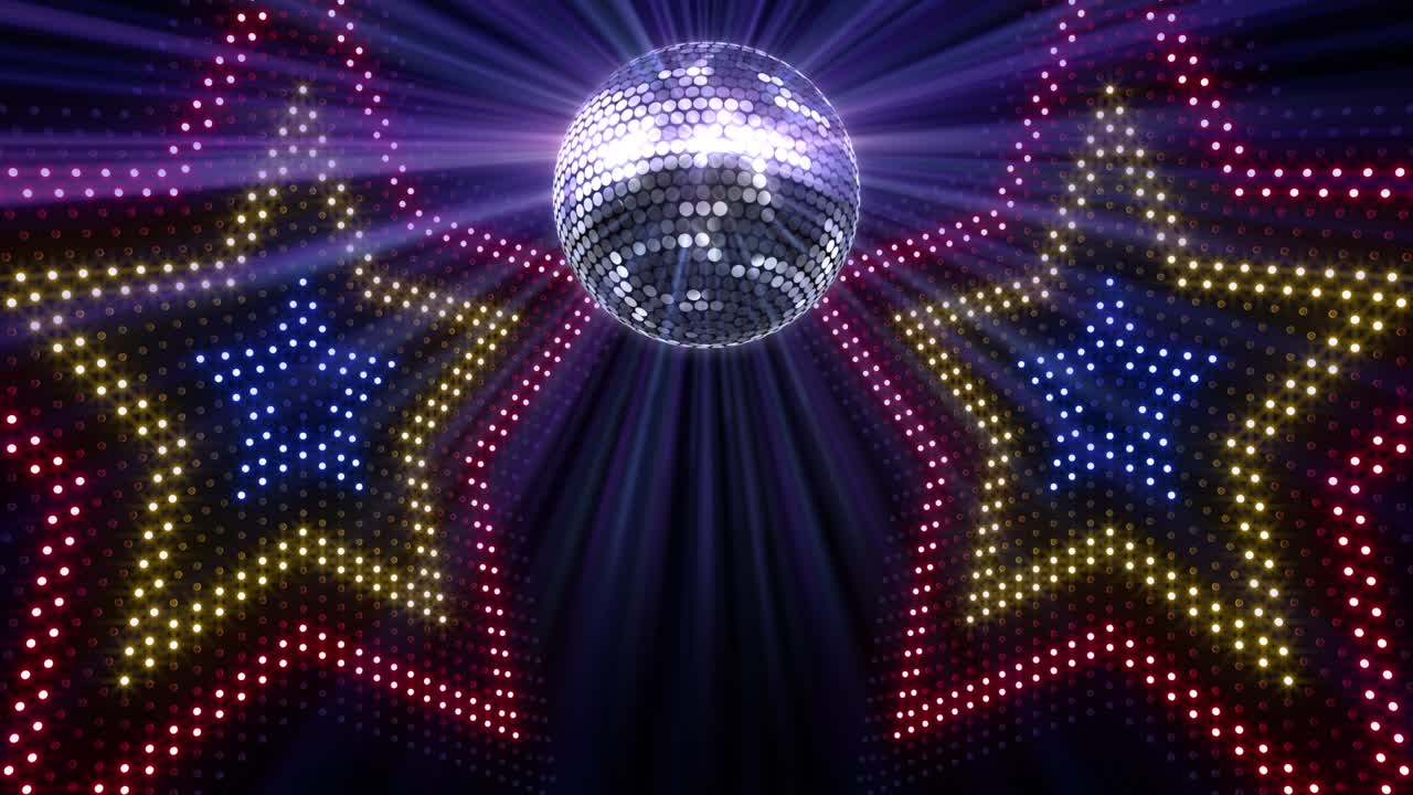 거울 공 디스코 조명 클럽 댄스 파티 반이는 배경