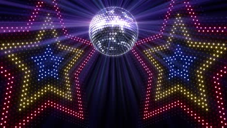 bola de espejo disco luces club de baile fiesta brillo de fondo