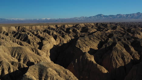 wide cinematic rotating drone shot of the charyn canyon, kazakhstan