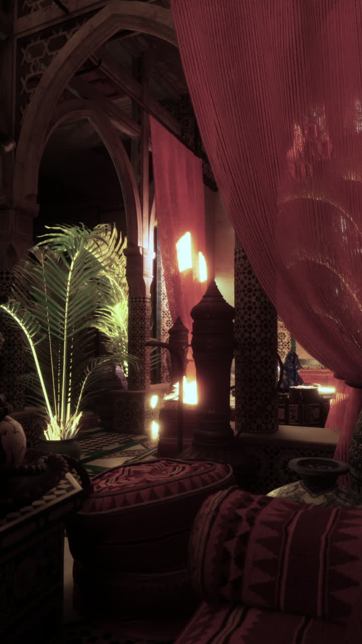 모로코 리아드 인테리어 디자인