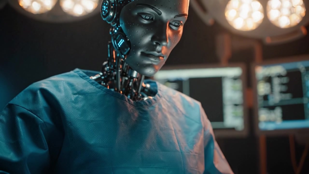 Futuristic Surgical Robotics: Advanced Robotic Hands in a Medical Setting Performing Precision Surgery with Innovative Technology and Enhanced Capabilities