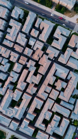 aerial view of urban residential complex