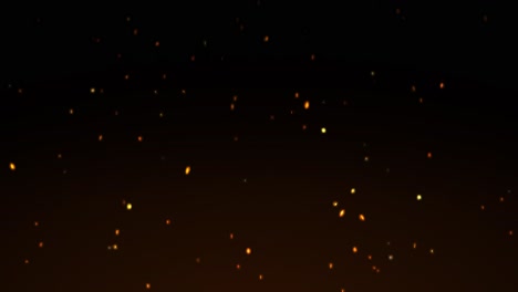 animation of hot rising fire embers
