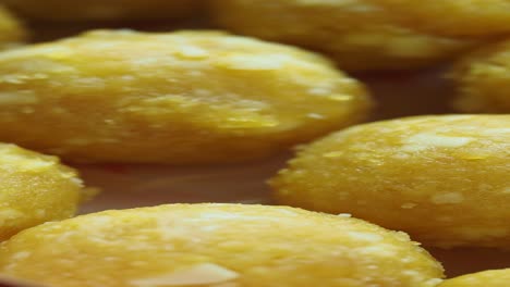 closeup of indian laddoos