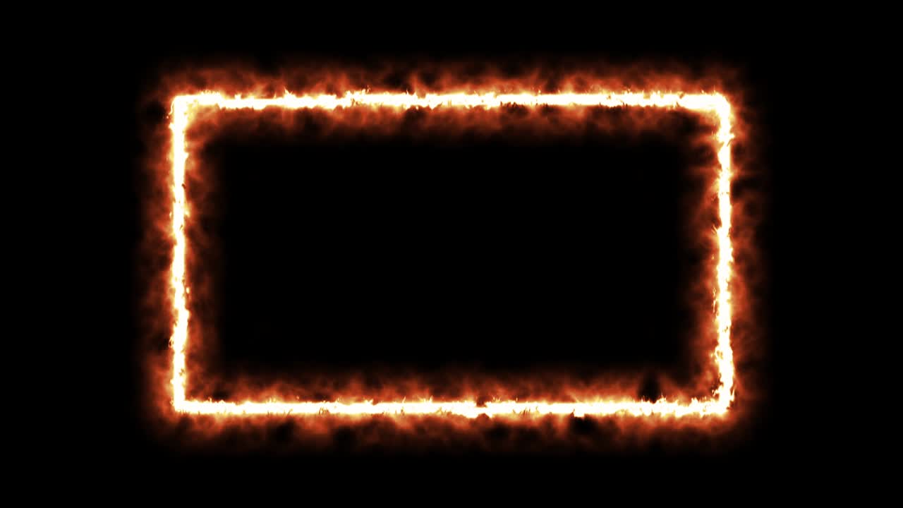 marco de fuego. luz de fuego, marco, portal de fuego, portal brillante. fuego, luz, efecto de luz.