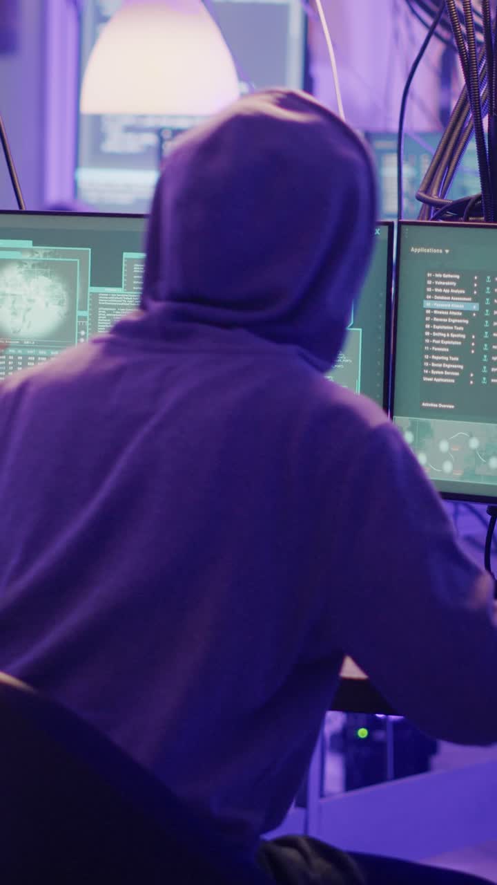 Vertikal video: Politi stopper folk for at begå cyberterrorisme