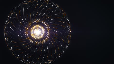 abstract glowing spiral design