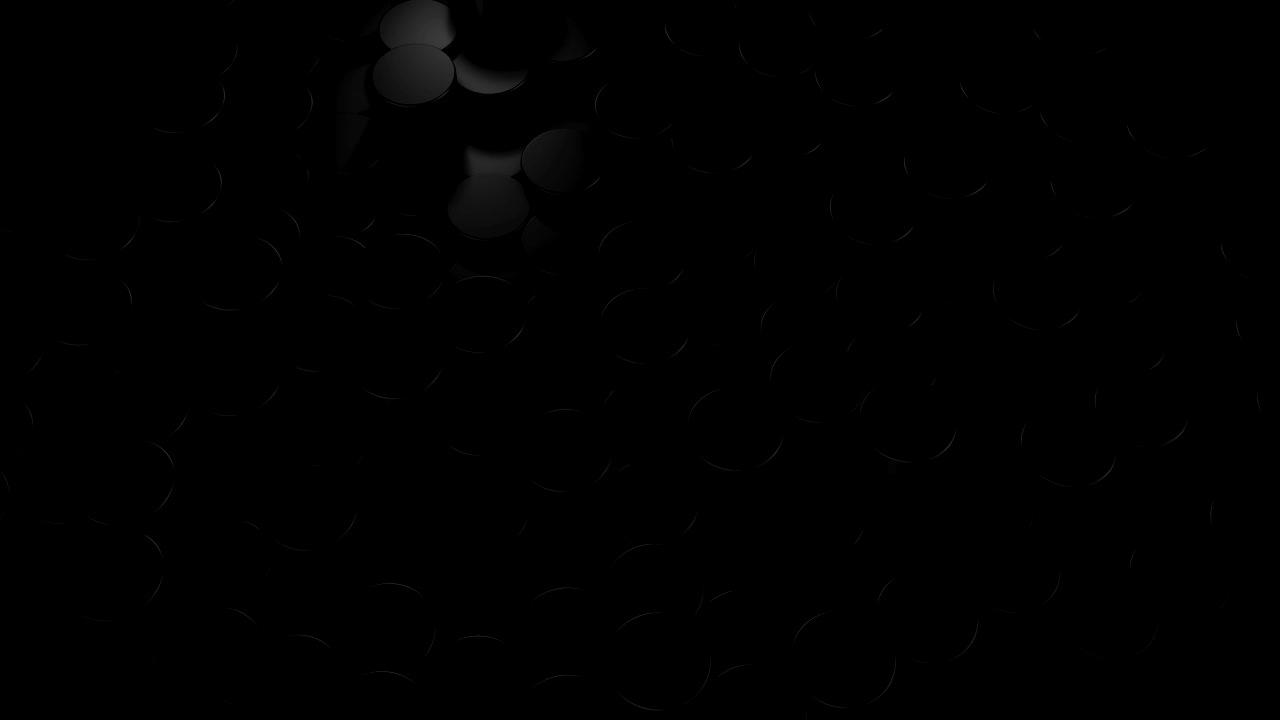 superficies negras geométricas cilíndricas abstractas en el espacio virtual