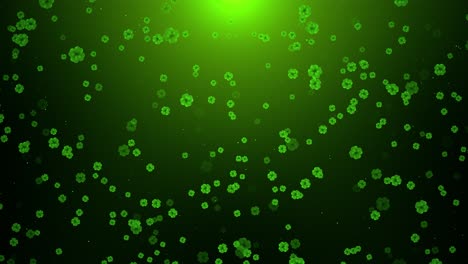 falling shamrocks background