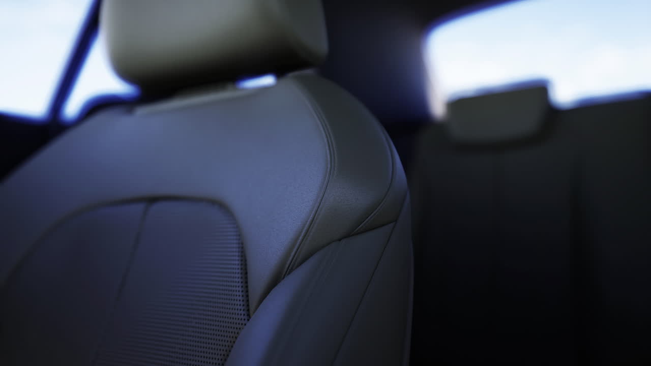 Modern car interior showcasing leather seat design and craftsmanship