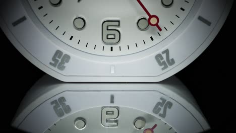 second hand working and moving on white clock - second-minute hand of clock