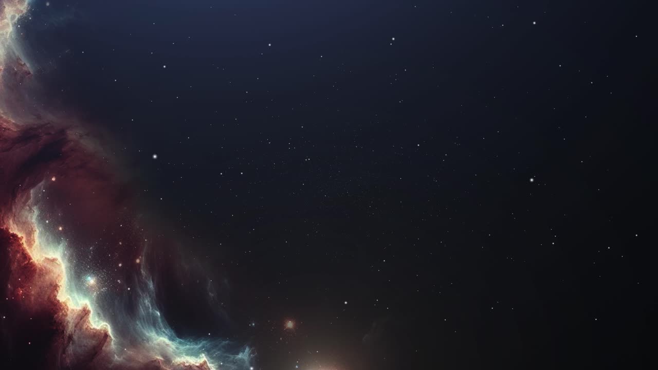 vista de las nebulosas en el universo y las estrellas